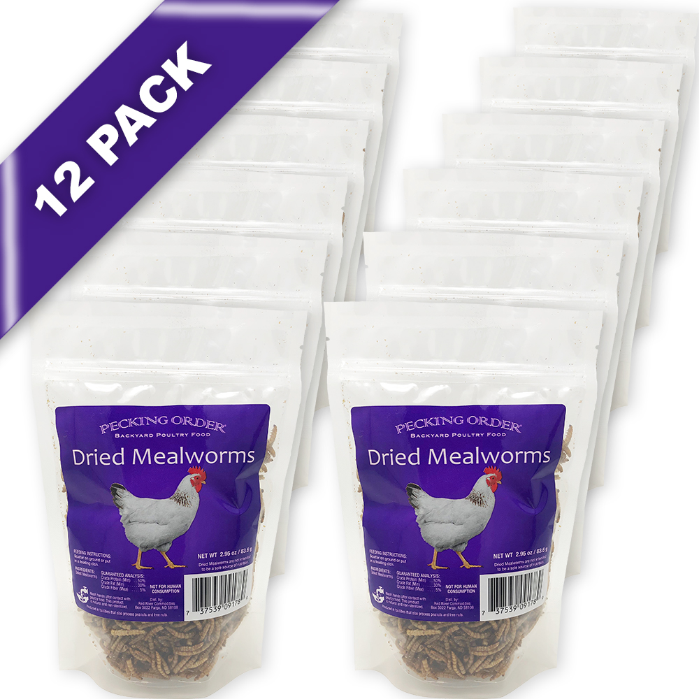 Pecking Order® Dried Mealworms 12 Pack