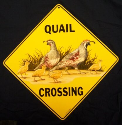 Quail Crossing Sign