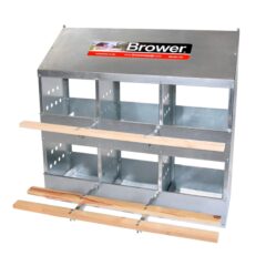 Galvanized 6 Hole Nest Box