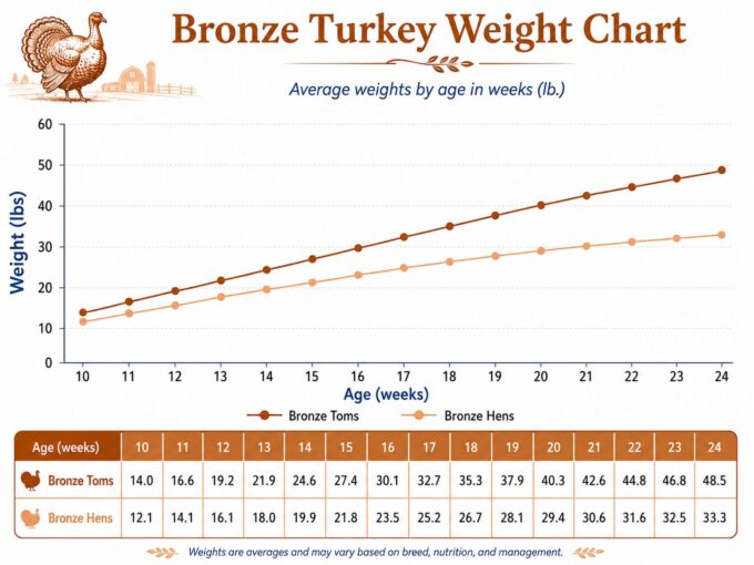 Bronze Turkey Weight Chart