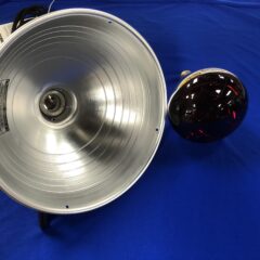 Heavy Duty Lamp with Red Bulb