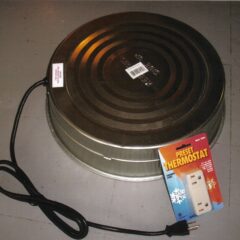 Electric Water Fount Base Heater and Thermostat Combo