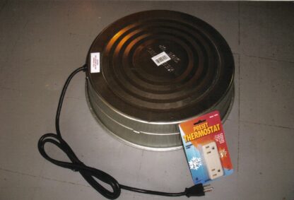 Electric Water Fount Base Heater and Thermostat Combo