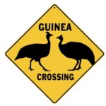 Guinea Crossing Sign