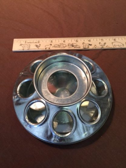 Galvanized Quart Jar feeder base-4052