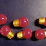 Package of 6 Small Red Brooder Bulbs