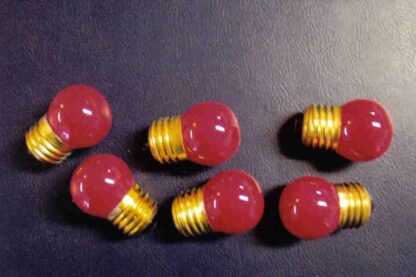 Package of 6 Small Red Brooder Bulbs