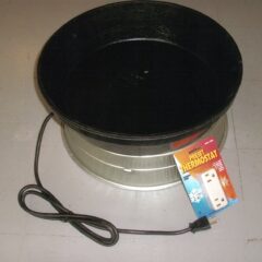3 Gallon Rubber Watering Pan and Base Heater and Thermostat Combo