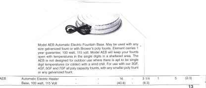 Electric Water Fountain Base Heater