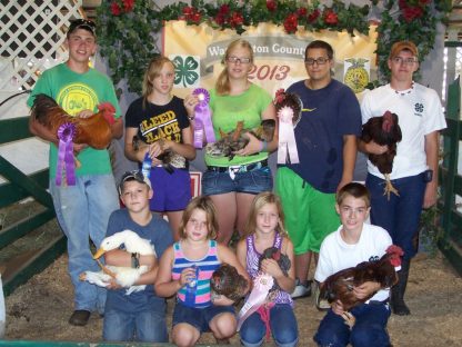 R&M Feed supply proudly presents “Cackle” poultry winners at Washington County Fair 2013
