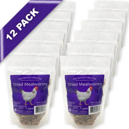 Pecking Order® Dried Mealworms – 12 Pack
