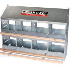 Galvanized 8 Hole Nest Box