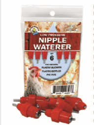 Low Pressure Nipple Waterer 6-Pack