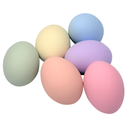 Pastel Ceramic Nest Eggs – 6 Pack