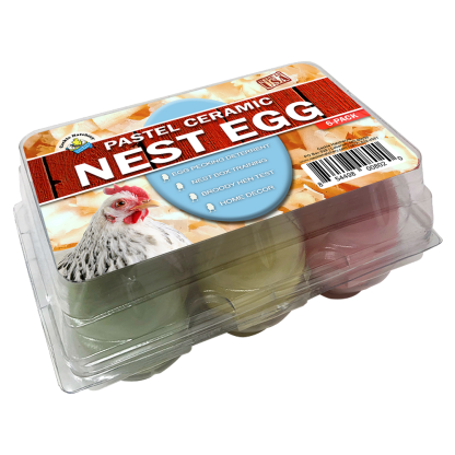 Pastel Ceramic Nest Eggs – 6 Pack
