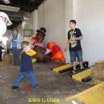 kids games at the chicken festival