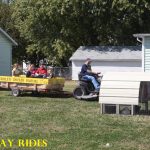 mini hay rides chicken festival