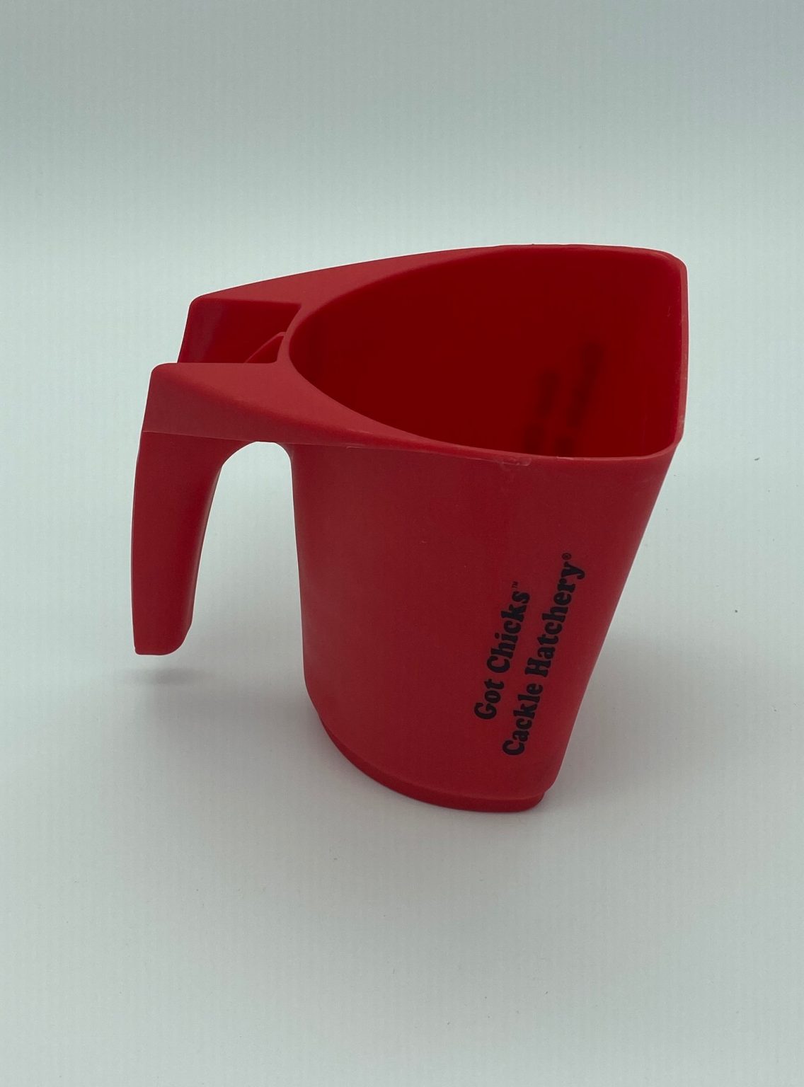 Cackle Hatchery®'s Red Plastic Feed Scoop Cackle Hatchery