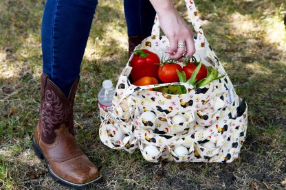 Egg Collecting Utility Tote Bag-Veg