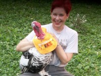 Woman with a Turkey on her Lap