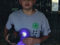 Boy with Award Winning Chicken