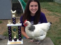 Girl with Award Winning Chicken