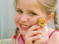 Young Girl with Baby Duckling