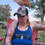 chicken on head
