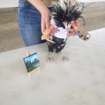 chicken dressed up in costume
