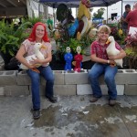 Young Women with Award Winning Ducks