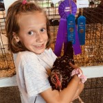 Girl with Award Winning Chicken