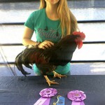 Award Winning Chicken with Young Woman