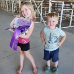 Children with their runner up ribbons